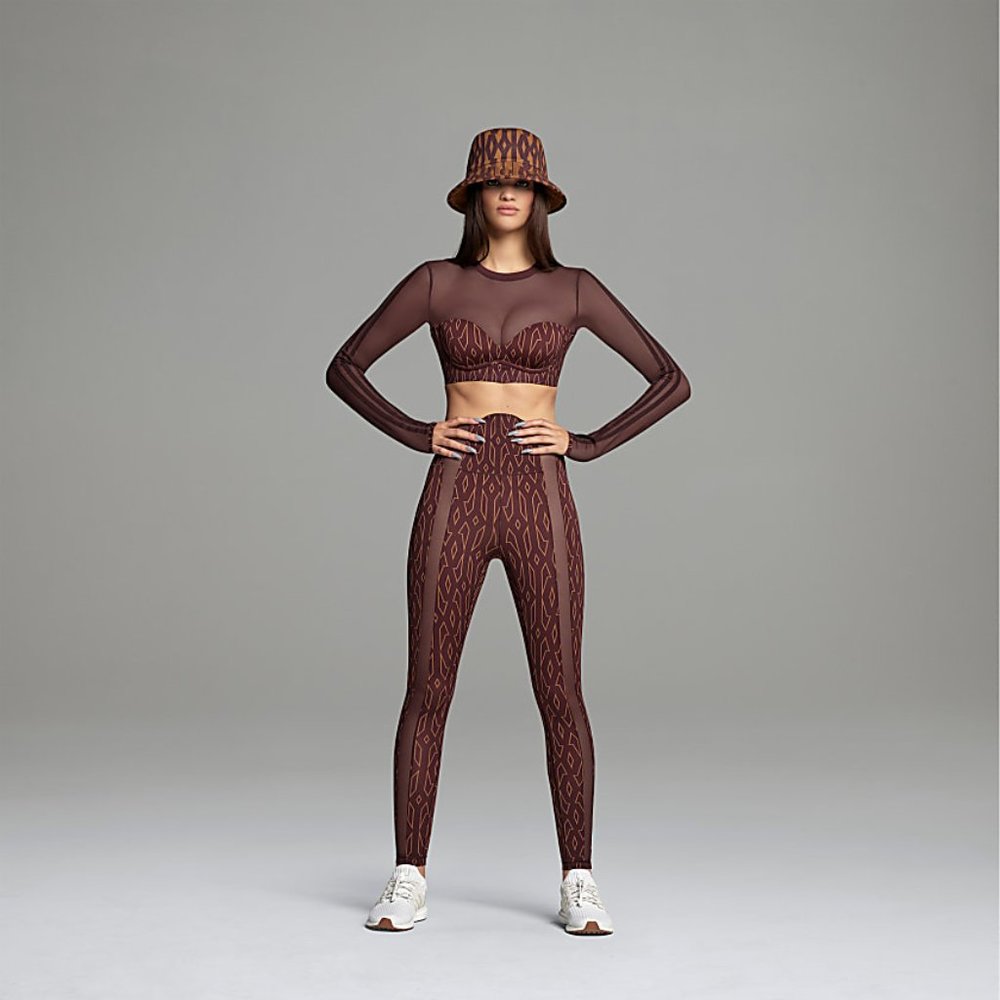 ADIDAS X IVY PARK MONOGRAM CROP TOP SZ SMALL